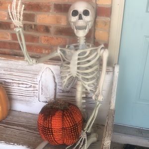 Handmade fabric pumpkin